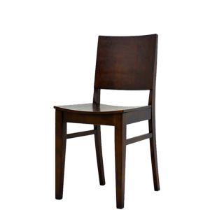 Latitude Series Wood Restaurant Chair - Walnut Finish
