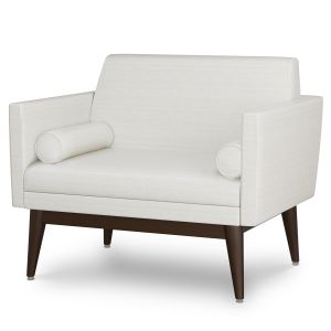 Kwalu Biella Commercial Reception Area Lounge Chair with Bolster Pillows