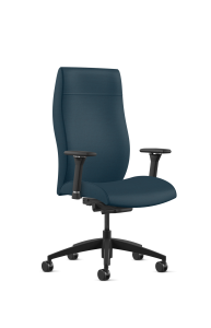 9to5 Seating Acclaim High-Back 300 LB Executive Office Chair, Heavy Duty Synchro Tilt Control, 8-Way Adjustable Arms