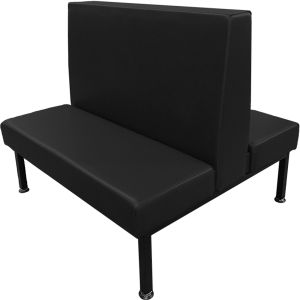 Union Station Modern Style Restaurant Booth with Unitized Steel Frame - Double - 48" W