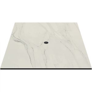 COMPCOR Outdoor Table Top - 36" x 36" - Modern Marble