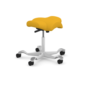 Hag Capisco Ergonomic Office Stool with Fully Upholstered Saddle Seat, Rocking Tilt Control