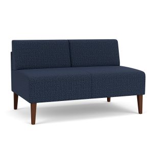 Lesro Luxe® Heavy Duty Modern Armless Loveseat