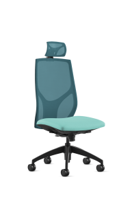 9to5 Seating Vault Mesh High-Back 300 LB Office Chair, Adjustable Back, Seat Slider, Full Synchro-Tilt Control, Armless