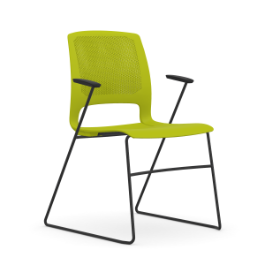 9to5 Seating Dash Sled Stacking Chair - All Plastic