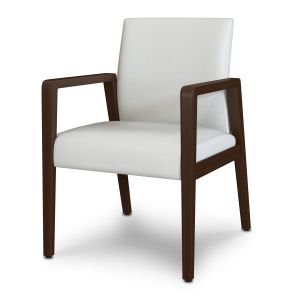 Kwalu Valdina 350 LB Commercial Reception Area Flex Chair with Flexible Short Backrest