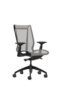 9to5 Seating Cydia 300 LB Mesh High-Back Executive Office Chair, Knee Tilt Control, 6-Way Adjustable T-Arms