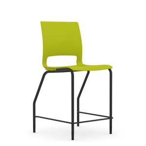 9to5 Seating Vox 300 LB Counter Height Stool, Plastic Back, Armless