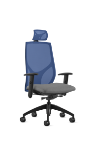 9to5 Seating Vault Mesh High-Back 300 LB Office Chair, Adjustable Back, Seat Slider, Enhanced Knee Tilt Control, 4-Way Adjustable Black Arm