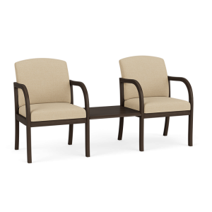 Lesro Weston 300 LB 2 Chairs with Connecting Center Table