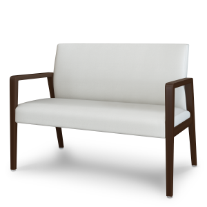Kwalu Valdina Wallsaver 46” Extra Wide 500 LB Commercial Guest Chair with Fixed Short Back