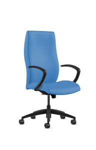9to5 Seating Acclaim High-Back 300 LB Executive Office Chair, Full Synchro Tilt Control, Cantilever Arms