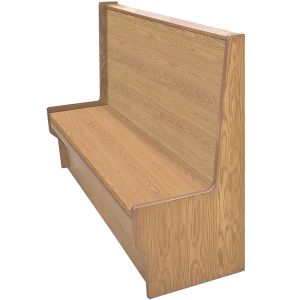 Shepard Engineered Wood Restaurant Booth - Single - 44" W
