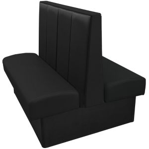 Waldorf Restaurant Booth with Vertical Channel Back - Double - 72" W