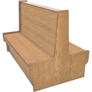 Shepard Engineered Wood Restaurant Booth - Double - 72" W