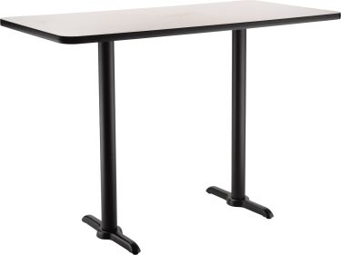 USA Custom Series Commercial Restaurant Table - Bar Height - 30" W x 48" L