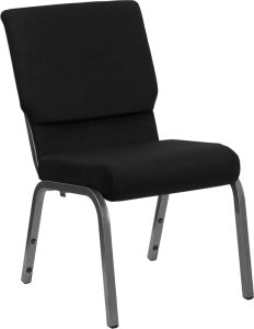 HUSKY Seating® 800 LB Heavy Duty Stacking & Ganging Auditorium Chair - Silver Vein-Black