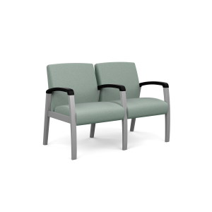 SitOnIt Aviera Metal Reception Seating, Tandem