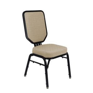 NPS® 9600 Series Premium Fabric Upholstered Flex-Back 300 LB Banquet Chair, Morticia Taupe - Model 9688-BG