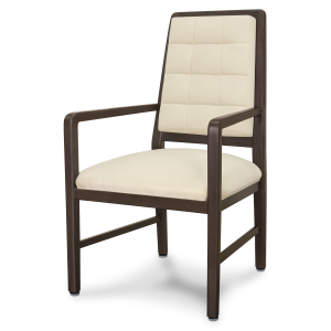 Kwalu Altavilla Contemporary Dining Chair with Arms and Padded Back