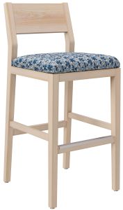 Jasper Chair 350 LB Elva Open Back Bar Stool - Upholstered Seat