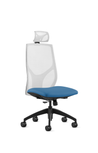 9to5 Seating Vault Mesh High-Back 300 LB Office Chair, Adjustable Back, Seat Slider, Simple Synchro-Tilt Control, Armless