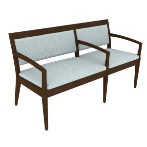 Indiana Furniture Gleem+ 600 LB Tandem Guest Chairs with Clean Outs, Bariatric/Single