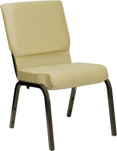 HUSKY Seating® 800 LB Heavy Duty Stacking & Ganging Auditorium Chair - Gold Vein-Beige