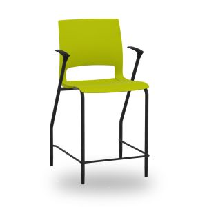 9to5 Seating Vox 300 LB 24 in. Counter-Height Stool - All Plastic