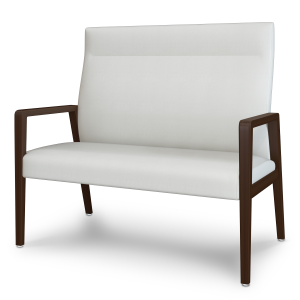 Kwalu Valdina Wallsaver 46” Extra Wide 500 LB Commercial Guest Chair with Fixed Tall Back
