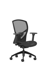 9to5 Seating Theory All Mesh Mid-Back 300 LB Office Chair, Synchro-Tilt Control, Height Adjustable and Pivot Arms