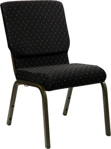 HUSKY Seating® 800 LB Heavy Duty Stacking & Ganging Auditorium Chair - Gold Vein-Black