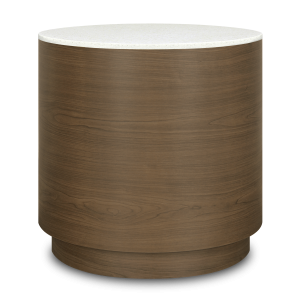 Kwalu Brianza Commercial Reception Area Round Drum End Table