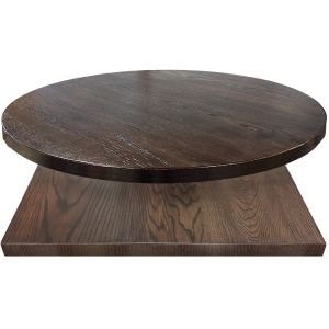 Woodland Wood Veneer Table Top with Dark Walnut Stain - 36" x 36"