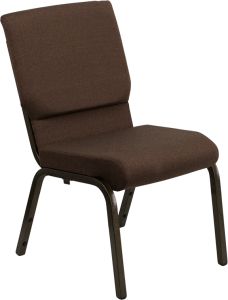 HUSKY Seating® 800 LB Heavy Duty Stacking & Ganging Auditorium Chair - Gold Vein-Brown