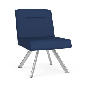 Lesro Willow 400 LB Heavy Duty Armless Swivel Guest Chair