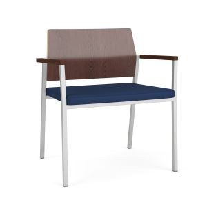 Lesro Avon 400 LB Heavy Duty Oversize Chair with Upholstered Seat and Laminate Back