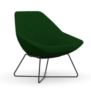 9to5 Seating Jax 300 LB Mid-Back Lounge Chair with Wire Rod Base