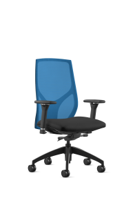 9to5 Seating Vault Mesh Mid-Back 300 LB Office Chair, Adjustable Back, Seat Slider, Enhanced Knee Tilt Control, 8-Way Adjustable Arm