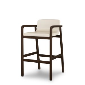 Kwalu Madrid Healthcare Facility Bar Height Stool, Short Back