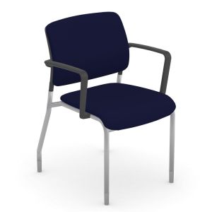 9to5 Seating Clary Upholstered Back 300 LB Guest Chair with Armrests