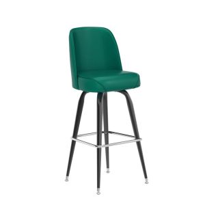HUSKY Seating Heavy Duty 500 LB Bucket Seat Bar Stool with Steel Frame - Green