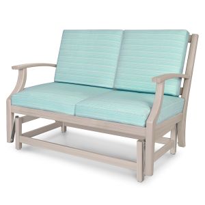 Kwalu Arezzo Glider Healthcare Facility Outdoor Love Seat