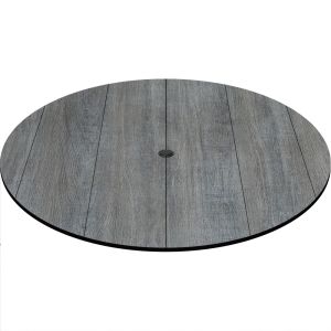 COMPCOR Outdoor Table Top - 36" Round - Weathered Pewter