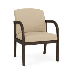 Lesro Weston 400 LB Wide Guest Chair with Wood Frame