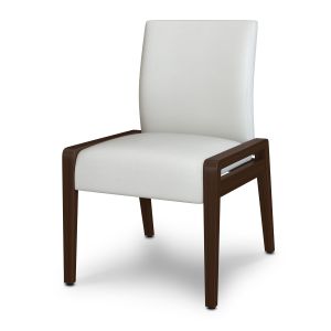 Kwalu Valdina 350 LB Commercial Reception Area Flex Chair, Armless with Flexible Short Backrest