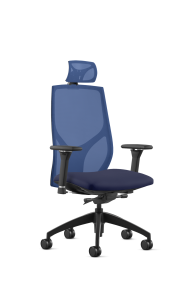 9to5 Seating Vault Mesh High-Back 300 LB Office Chair, Adjustable Back, Seat Slider, Enhanced Knee Tilt Control, 10-Way Adjustable Arm