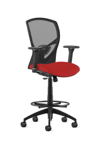9to5 Seating Theory Upholstered-Seat Task Stool