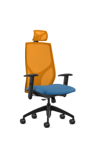 9to5 Seating Vault Mesh High-Back 300 LB Office Chair, Adjustable Back, Seat Slider, Simple Synchro-Tilt Control, 4-Way Adjustable Black Arm