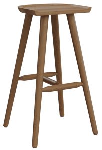 Jasper Chair 350 LB Hinton Round Tapered Stool - Wood Seat
